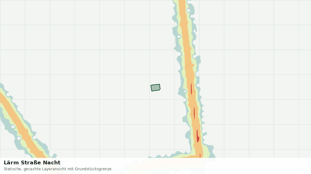 Statische Kartenansicht: Lärm Straße Nacht