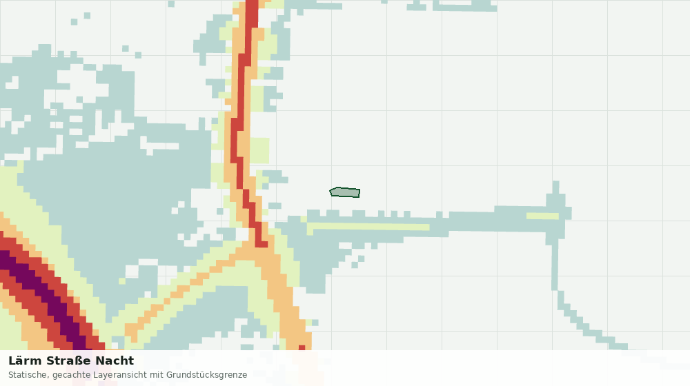Statische Kartenansicht: Lärm Straße Nacht