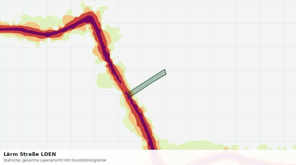 Statische Kartenansicht: Lärm Straße LDEN