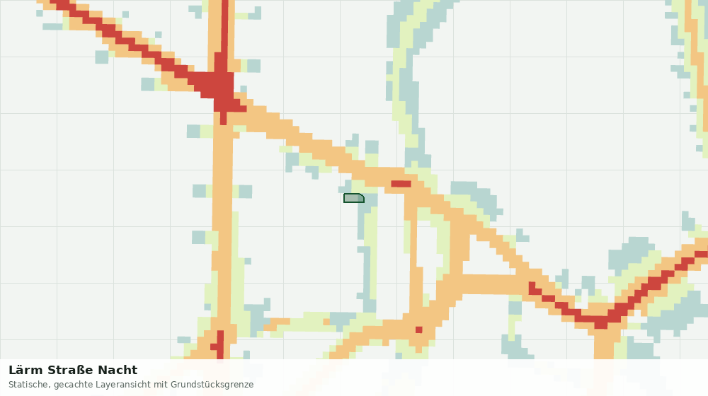 Statische Kartenansicht: Lärm Straße Nacht