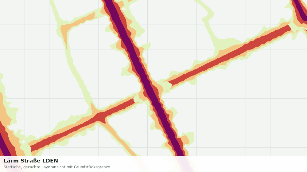 Statische Kartenansicht: Lärm Straße LDEN