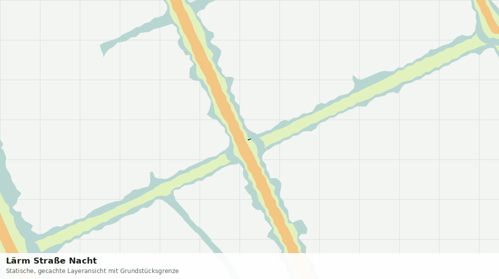Statische Kartenansicht: Lärm Straße Nacht