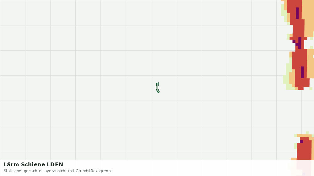 Statische Kartenansicht: Lärm Schiene LDEN