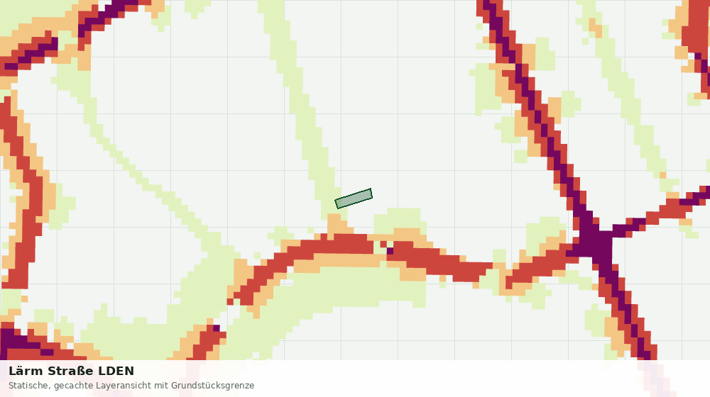 Statische Kartenansicht: Lärm Straße LDEN
