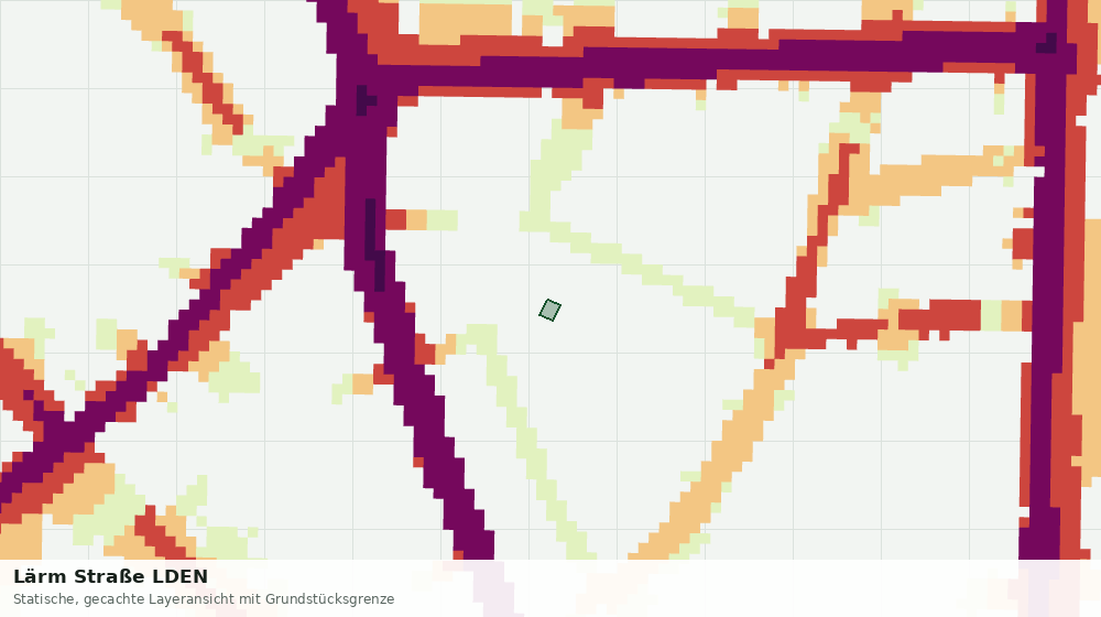 Statische Kartenansicht: Lärm Straße LDEN