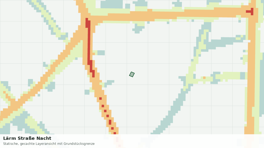 Statische Kartenansicht: Lärm Straße Nacht