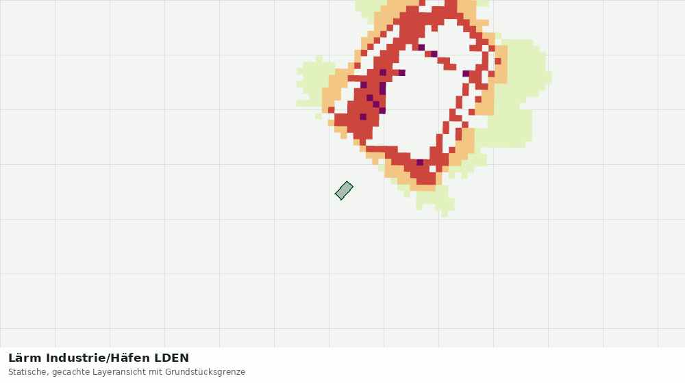 Statische Kartenansicht: Lärm Industrie/Häfen LDEN