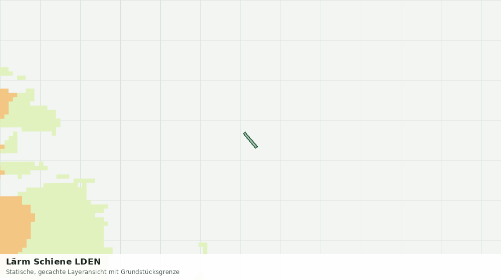 Statische Kartenansicht: Lärm Schiene LDEN