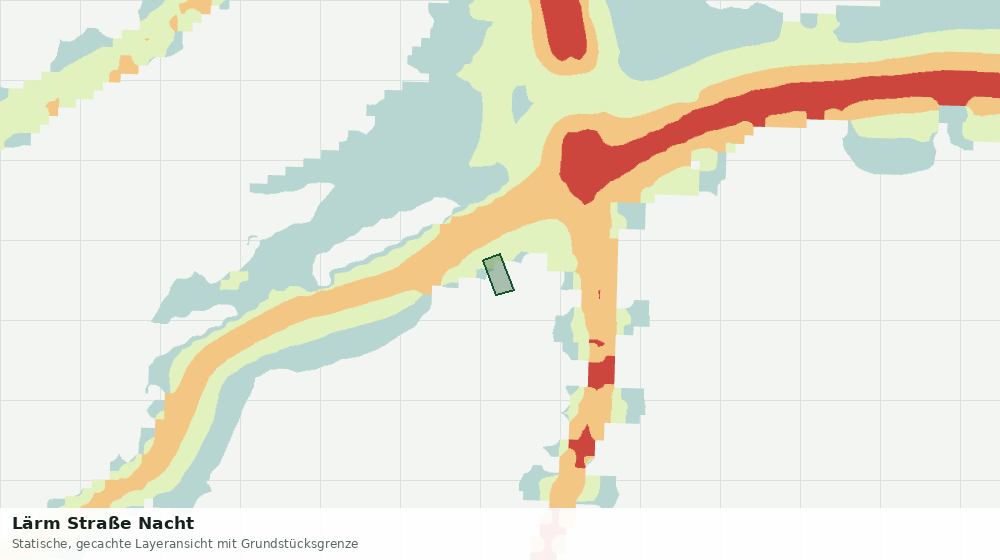 Statische Kartenansicht: Lärm Straße Nacht