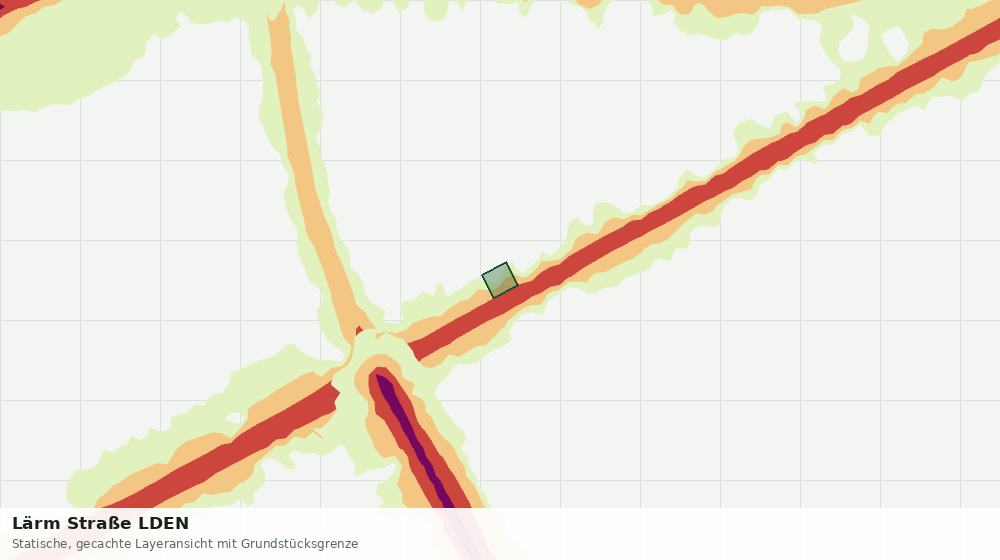 Statische Kartenansicht: Lärm Straße LDEN