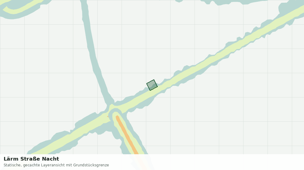 Statische Kartenansicht: Lärm Straße Nacht
