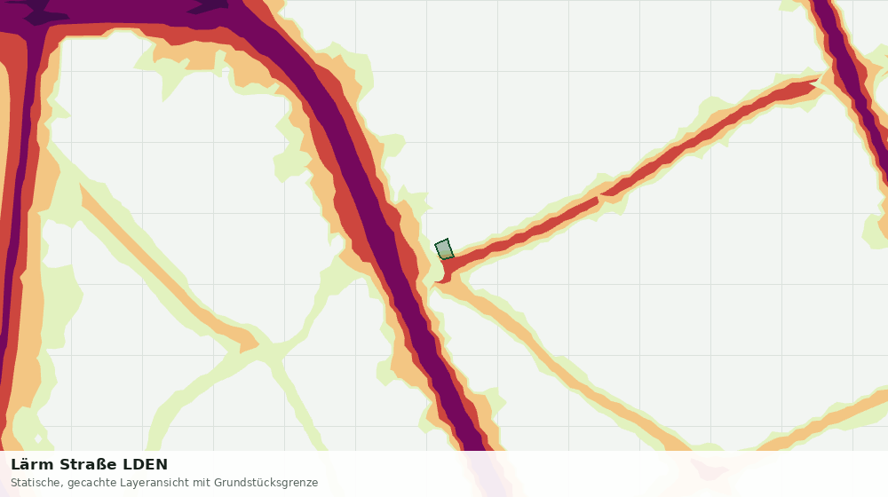 Statische Kartenansicht: Lärm Straße LDEN