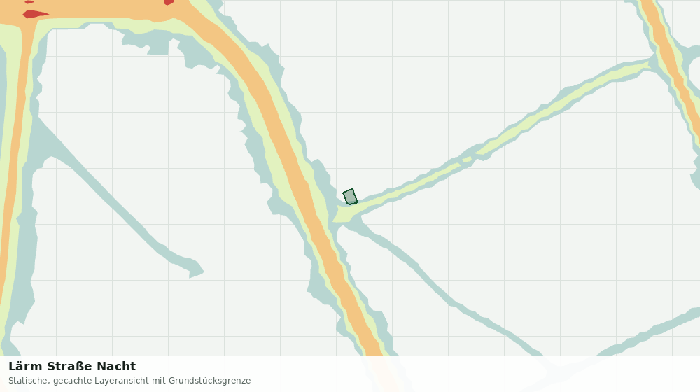 Statische Kartenansicht: Lärm Straße Nacht