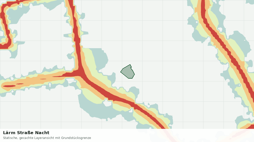 Statische Kartenansicht: Lärm Straße Nacht
