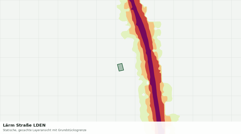 Statische Kartenansicht: Lärm Straße LDEN