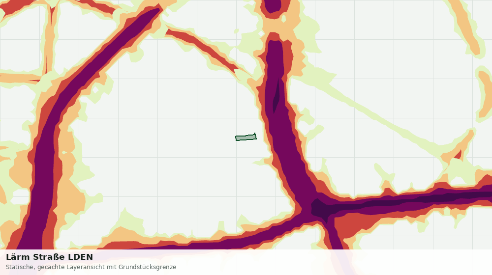 Statische Kartenansicht: Lärm Straße LDEN