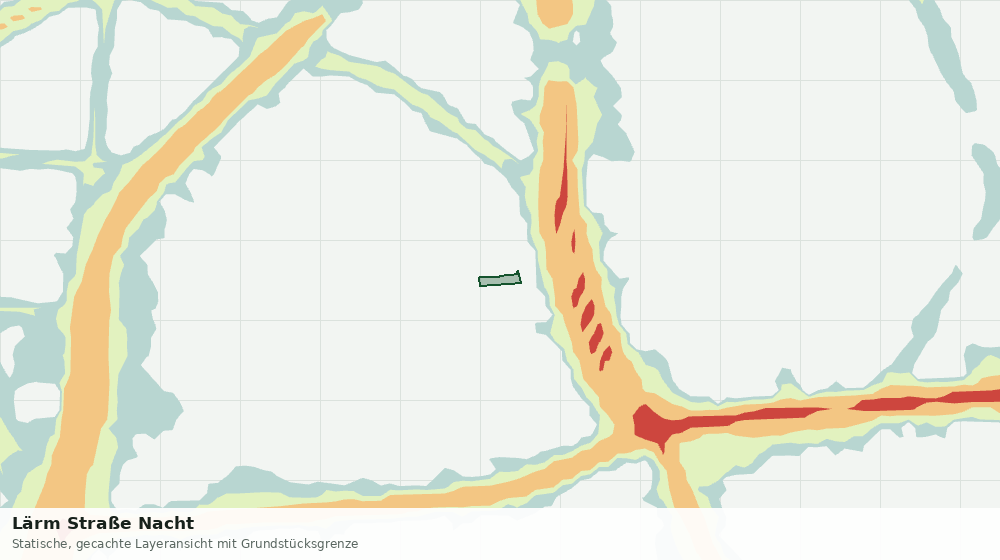 Statische Kartenansicht: Lärm Straße Nacht