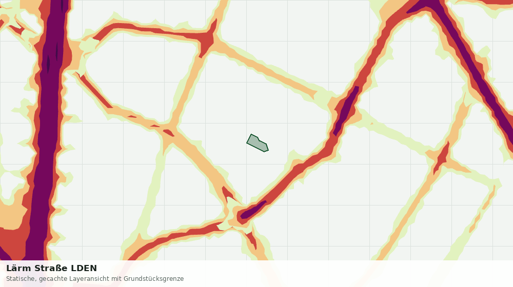 Statische Kartenansicht: Lärm Straße LDEN