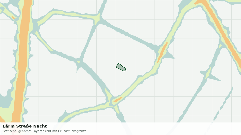 Statische Kartenansicht: Lärm Straße Nacht