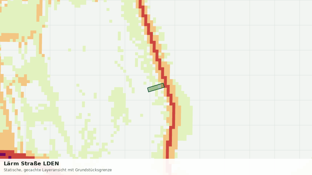 Statische Kartenansicht: Lärm Straße LDEN