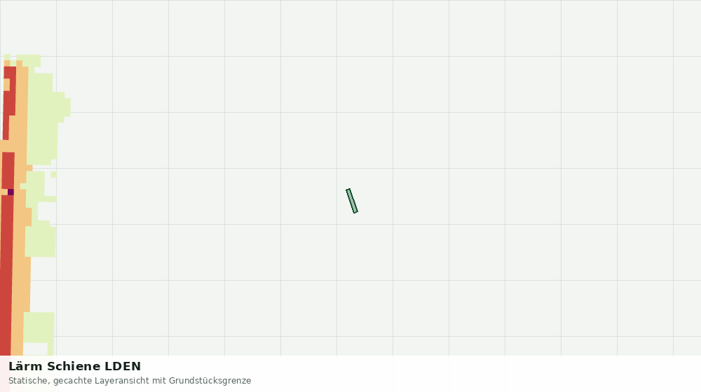 Statische Kartenansicht: Lärm Schiene LDEN