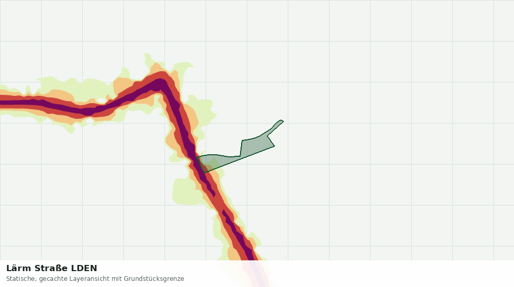 Statische Kartenansicht: Lärm Straße LDEN