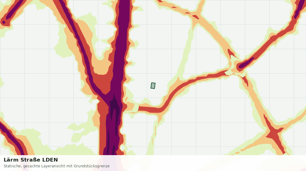 Statische Kartenansicht: Lärm Straße LDEN