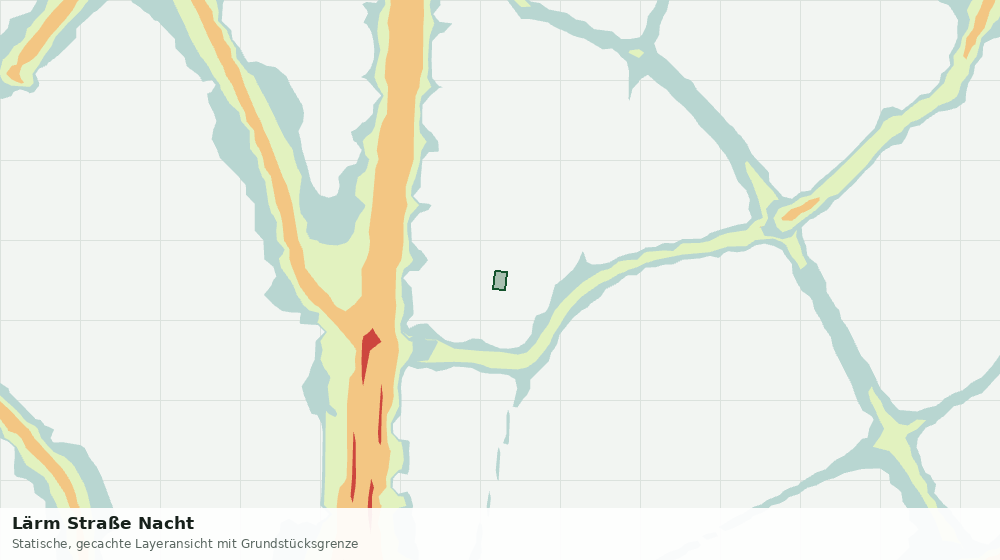 Statische Kartenansicht: Lärm Straße Nacht