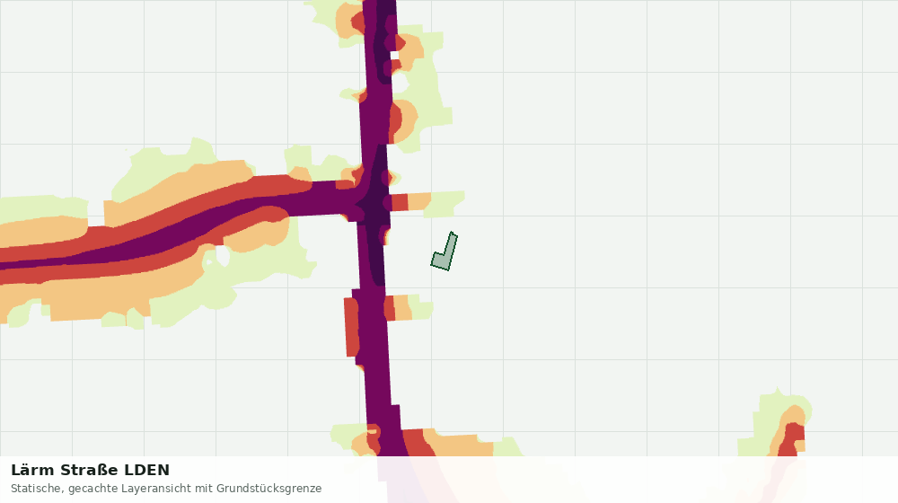 Statische Kartenansicht: Lärm Straße LDEN