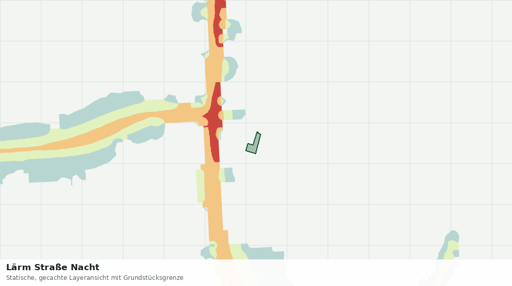 Statische Kartenansicht: Lärm Straße Nacht