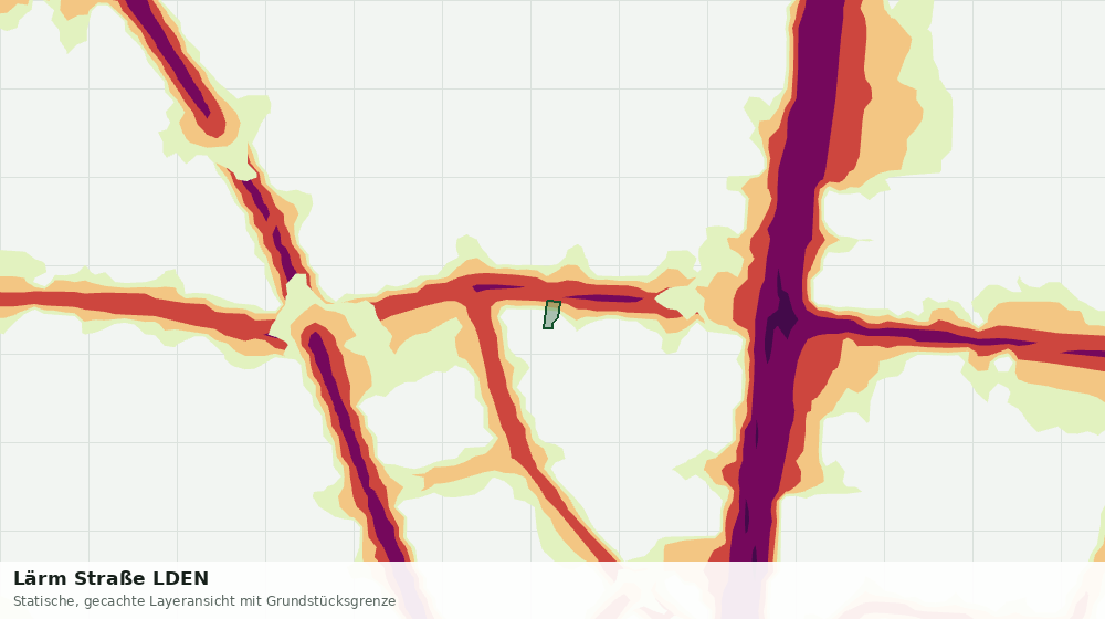 Statische Kartenansicht: Lärm Straße LDEN