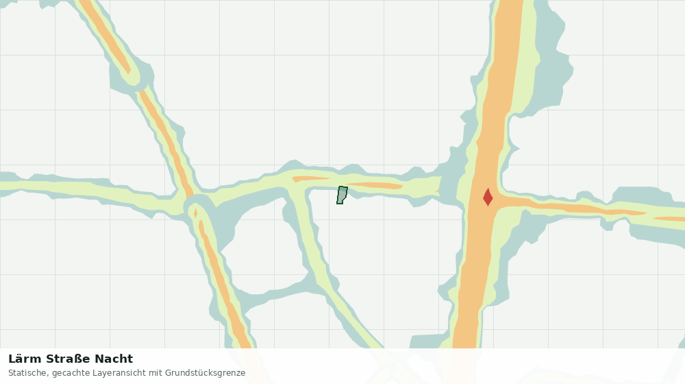 Statische Kartenansicht: Lärm Straße Nacht