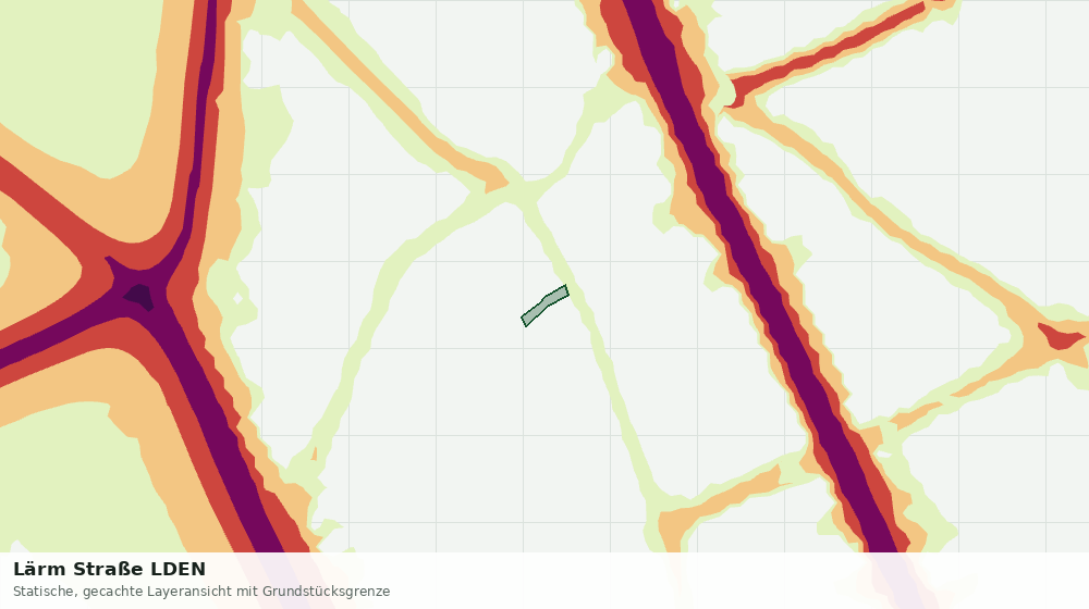 Statische Kartenansicht: Lärm Straße LDEN