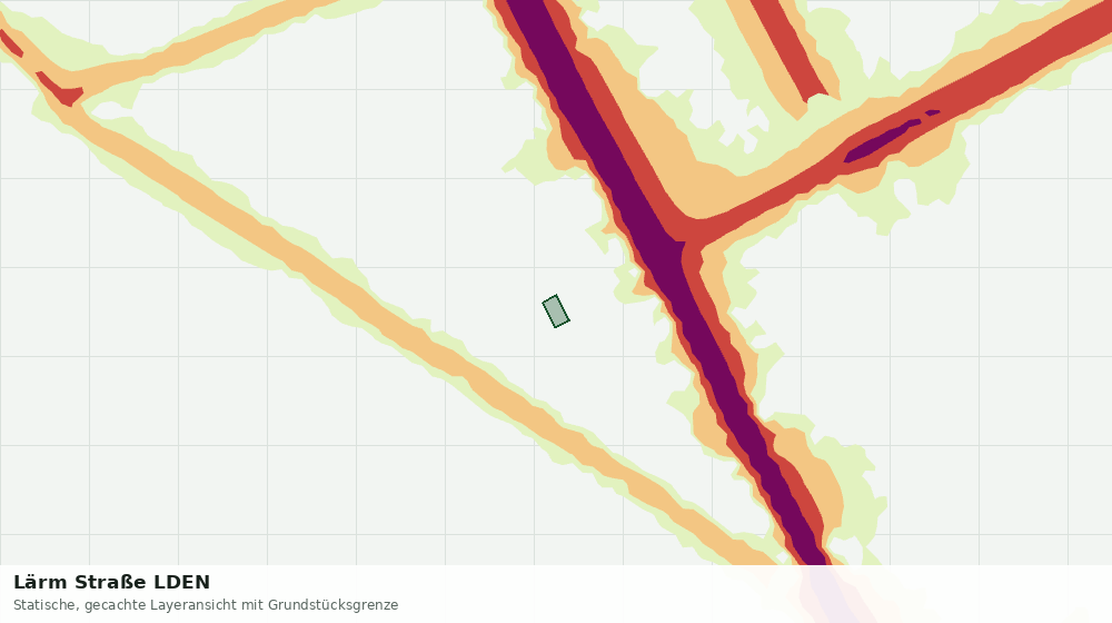 Statische Kartenansicht: Lärm Straße LDEN