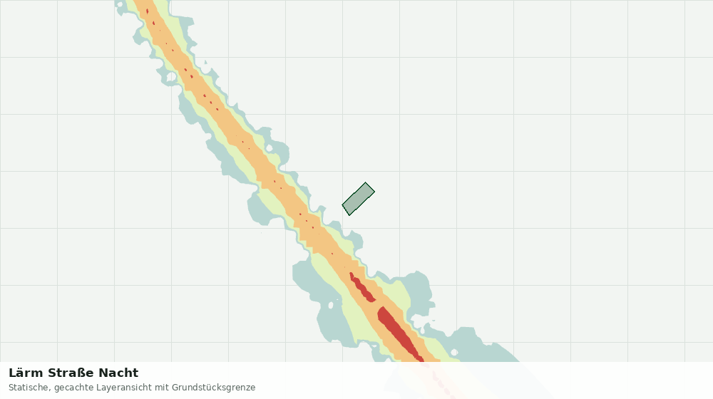Statische Kartenansicht: Lärm Straße Nacht