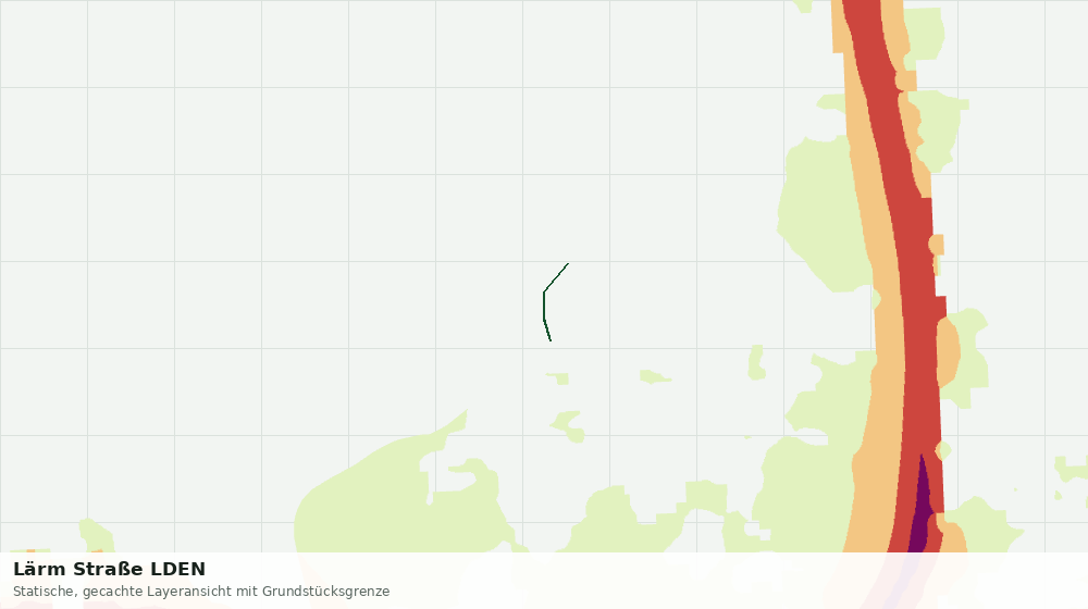 Statische Kartenansicht: Lärm Straße LDEN
