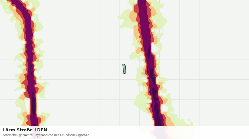 Statische Kartenansicht: Lärm Straße LDEN