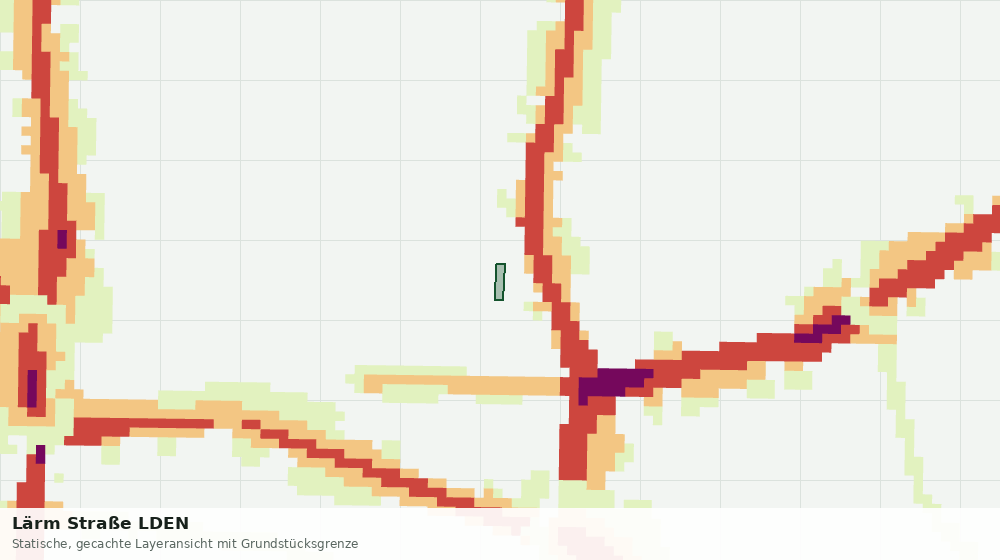 Statische Kartenansicht: Lärm Straße LDEN