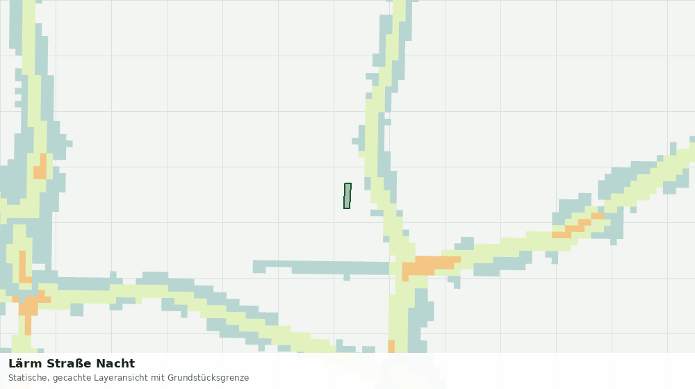 Statische Kartenansicht: Lärm Straße Nacht