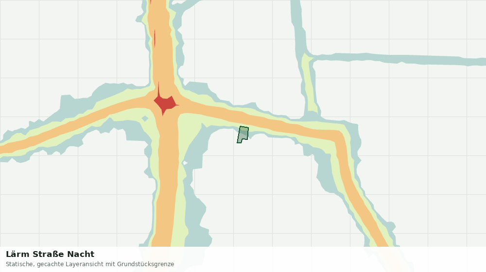 Statische Kartenansicht: Lärm Straße Nacht