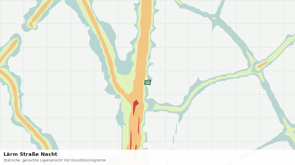 Statische Kartenansicht: Lärm Straße Nacht