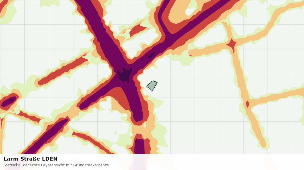 Statische Kartenansicht: Lärm Straße LDEN