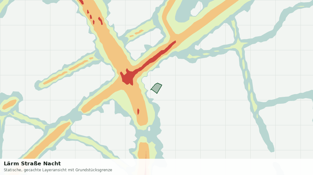 Statische Kartenansicht: Lärm Straße Nacht