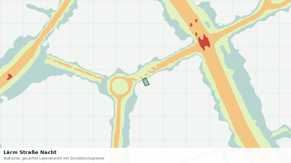 Statische Kartenansicht: Lärm Straße Nacht