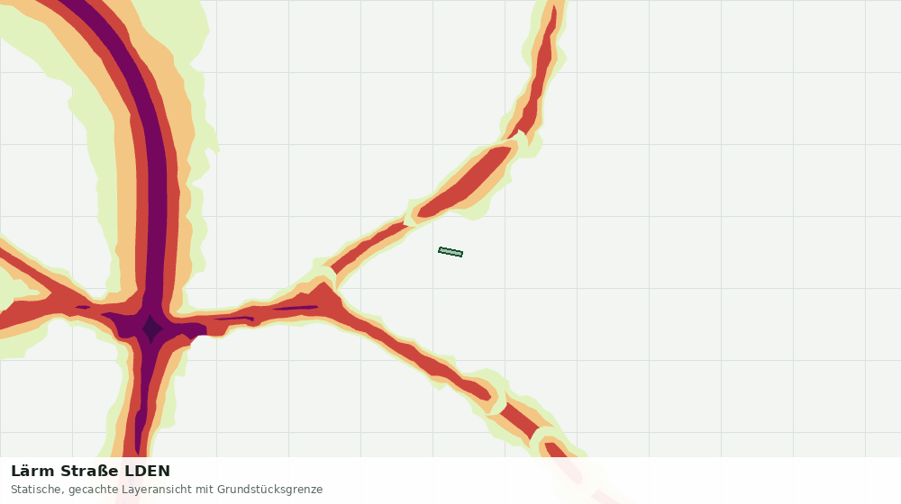 Statische Kartenansicht: Lärm Straße LDEN