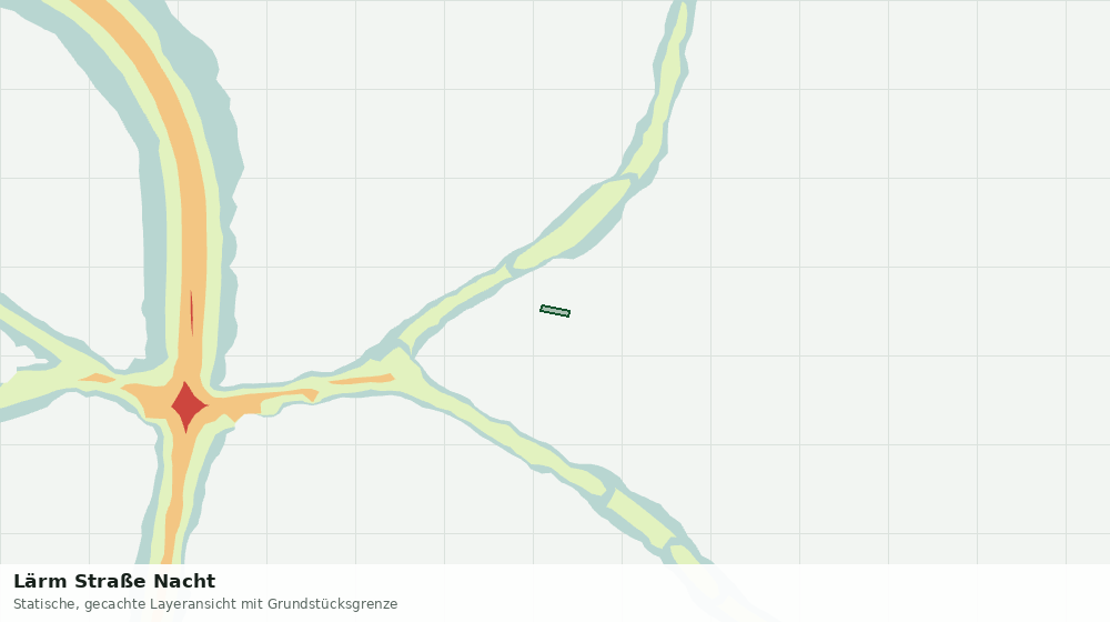 Statische Kartenansicht: Lärm Straße Nacht