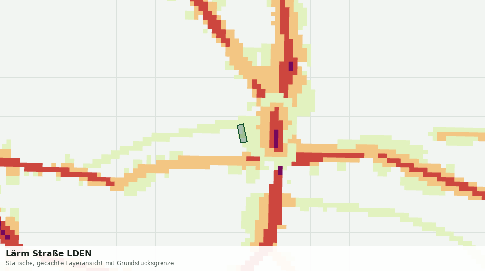 Statische Kartenansicht: Lärm Straße LDEN