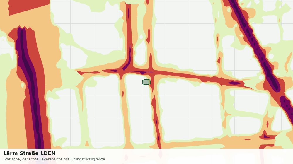 Statische Kartenansicht: Lärm Straße LDEN