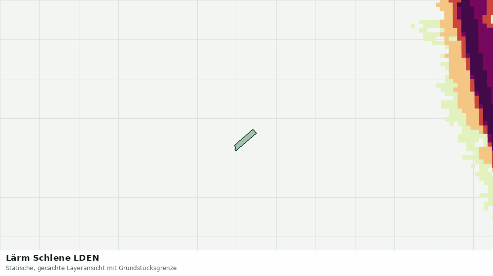 Statische Kartenansicht: Lärm Schiene LDEN