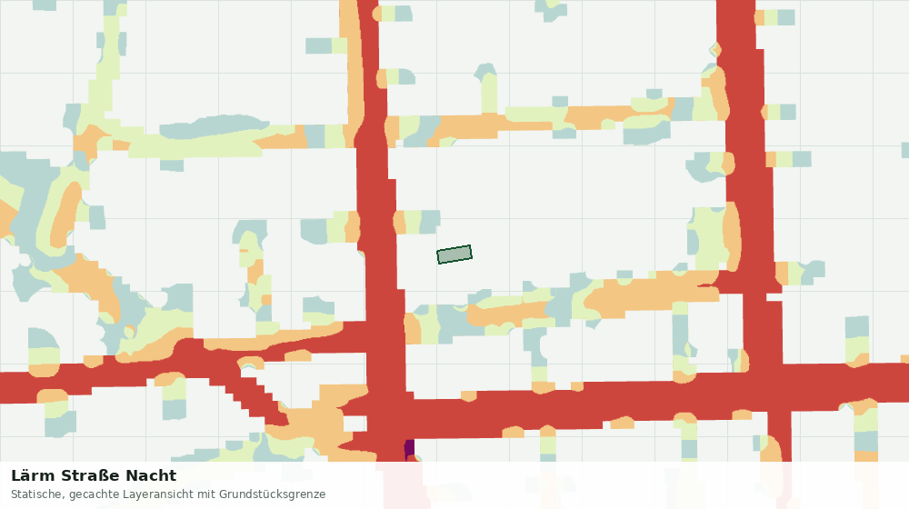 Statische Kartenansicht: Lärm Straße Nacht